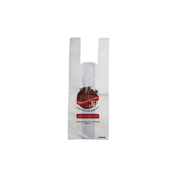Sacolas Pl�sticas � Al�a Camiseta - Para A�ougues e Supermercados