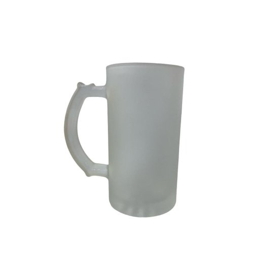 Caneca chopp de vidro jateada 475 ml