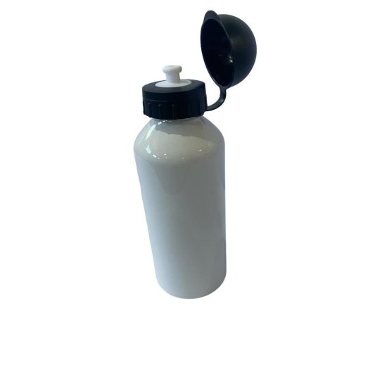 Squeeze de Alum�nio Branco Tampa Bola para Sublima��o - 600ml