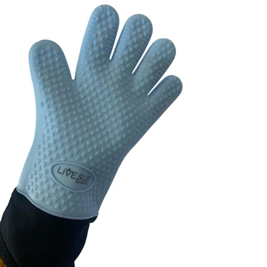 Luva de Silicone Azul Linha Graft Live