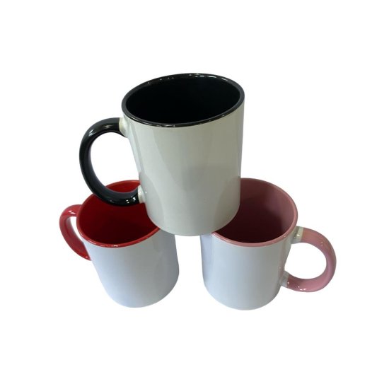 Caneca de Cer�mica para Sublima��o 325 ML Al�a e Interior Colorido