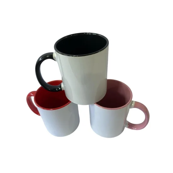 Caneca de Cermica para Sublimao 325 ML Ala e Interior Colorido