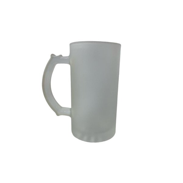 Caneca chopp de vidro jateada 475 ml