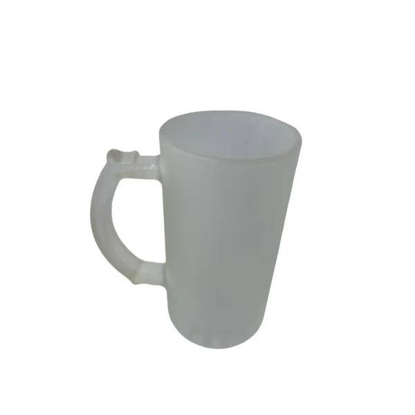 Caneca chopp de vidro jateada 475 ml