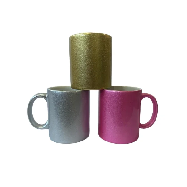Caneca de porcelana AZ metalizada 325 ml marca Sublime
