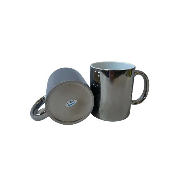 Caneca de Cer�mica 325 Ml Cromada
