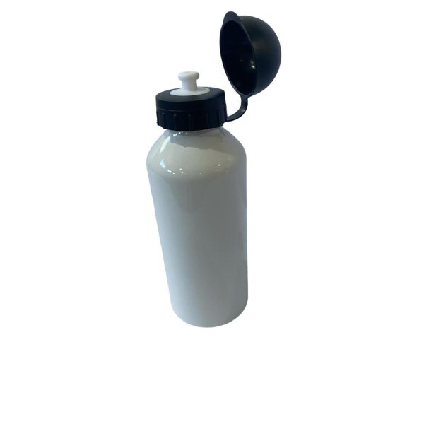 Squeeze de Alum�nio Branco Tampa Bola para Sublima��o - 600ml