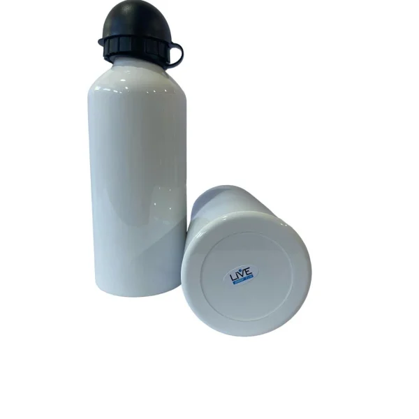 Squeeze de Alumnio Branco Tampa Bola para Sublimao - 600ml