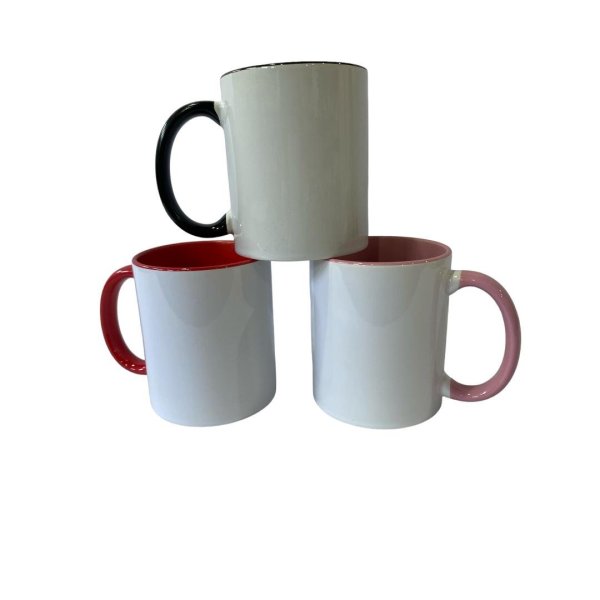 Caneca de Cer�mica para Sublima��o 325 ML Al�a e Interior Colorido