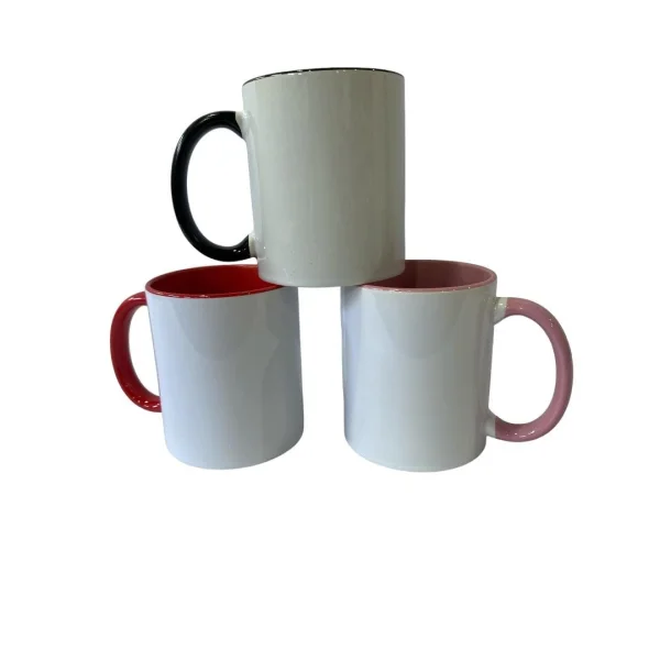 Caneca de Cermica para Sublimao 325 ML Ala e Interior Colorido