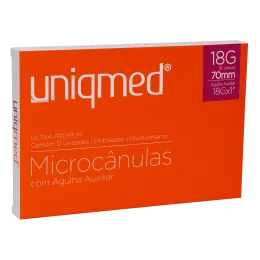 Microc�nulas Uniqmed com Agulha Auxiliar