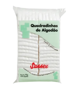 Algodo Quadrado Branco Sussex com 95g