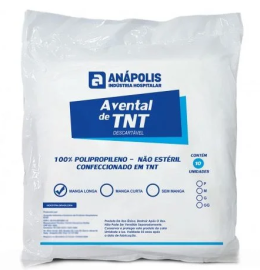 AVENTAL MANGA LONGA AN�POLIS - 40GR/M2