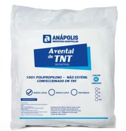 AVENTAL MANGA LONGA AN�POLIS - 40GR/M2