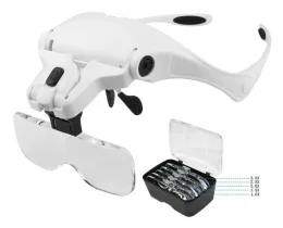 Lupa de Cabe�a com Luz Led e 5 Lentes