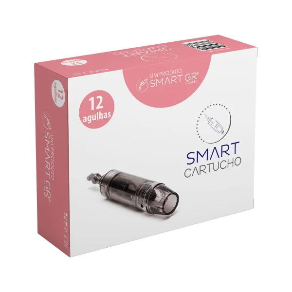 Cartucho Smart Derma Pen Preto - 12 agulhas