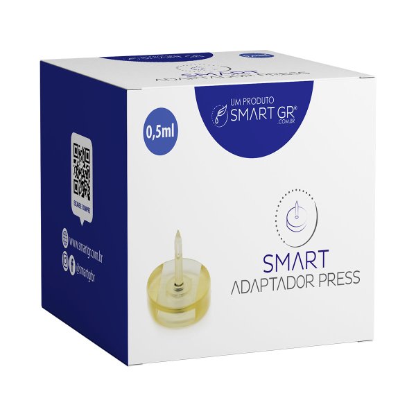 Adaptador Descart�vel Para Caneta Pressurizada Smart Press - 0,5mL - Smart GR