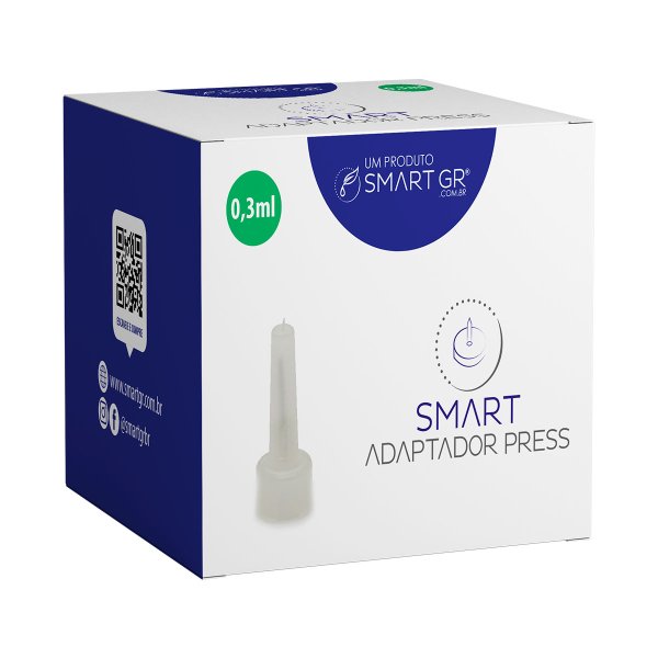 Adaptador Descart�vel para Caneta Pressurizada Smart Press - 0,3mL - Smart GR