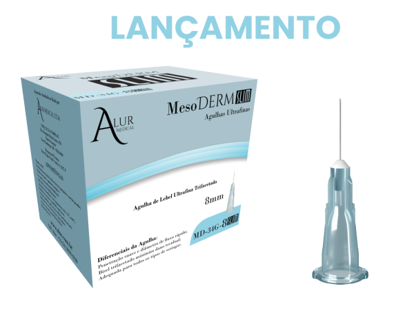 Agulha Mesoderm Alur - 34GX8MM (SLIM)