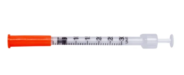 Seringas para Insulina 0.3mL Agulha 5mm X 0.23mm - (Blister individual)