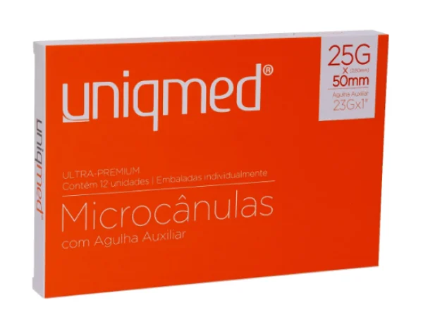 Microcânulas Uniqmed 25G X 50mm 23G