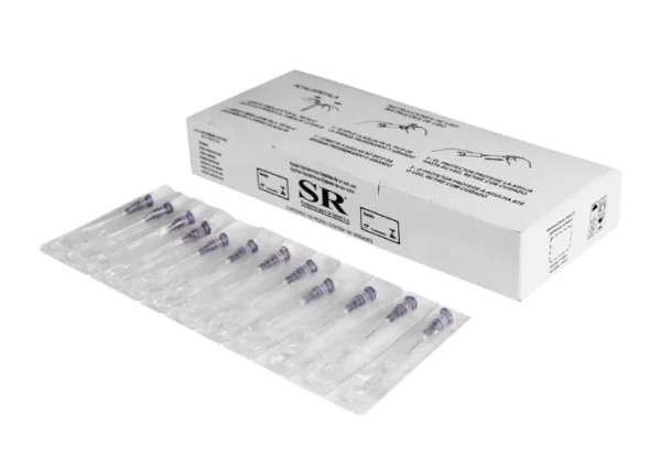 AGULHA HIPODÉRMICA DESCARTÁVEL C/100UN SR (0,55X20/24GX3/4)