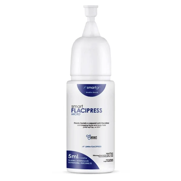 Smart Flacipress Micro Anti-Flacidez 5x5 ml - Fluido Facial e Corporal - 5 monodoses de 5 ml