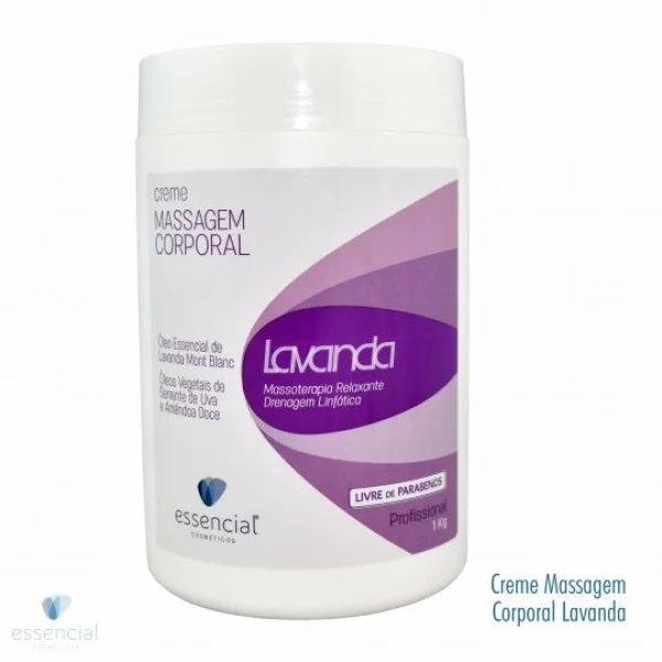 Creme para Massagem Corporal 1Kg - Lavanda