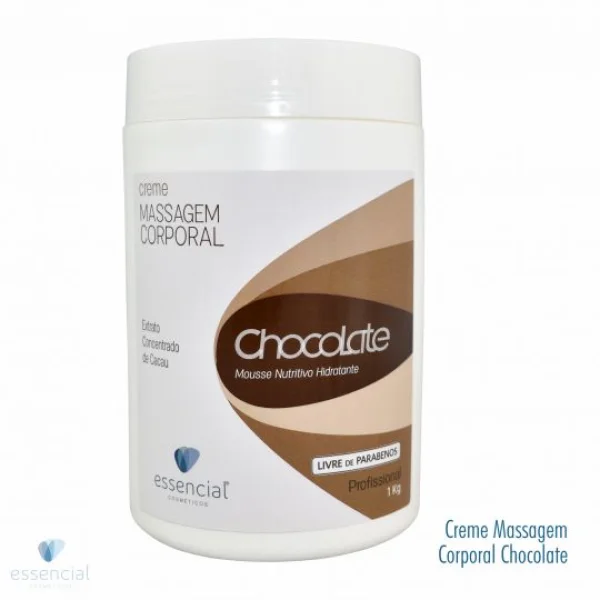 Mousse para Massagem Corporal 1Kg - Chocolate