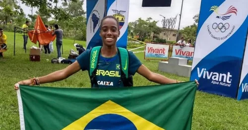 Jeovana Santos no Campeonato Sul-Americano de Cross Country no Equador