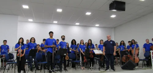 Apresentao da Orquestra e Banda  ABDA Filarmnica, formatura  CIPS Bauru - 08/11/2022