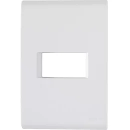 PLACA 4X2 1P HORIZONTAL LIZ BRANCO