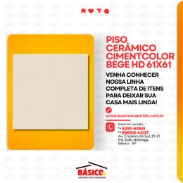 PISO CERMICO CIMENTCOLOR BEGE HD 61X61
