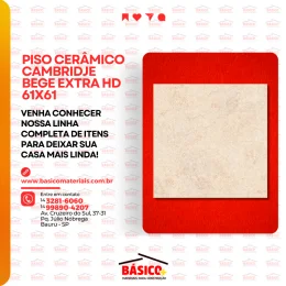 PISO CERMICO CAMBRIODJE BEGE EXTRA HD 61X61