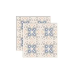 HABITARE BLUE 61,8X61,8  61110 PORCELANATO BASE BRANCA  MT�