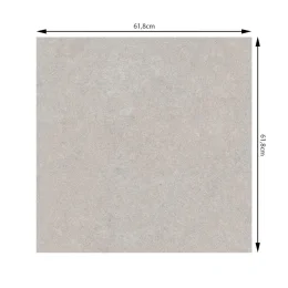 PORCELANATO 61,8X61,8 GRIGIO 61113 BASE BRANCA EMBRAMACO  MT�