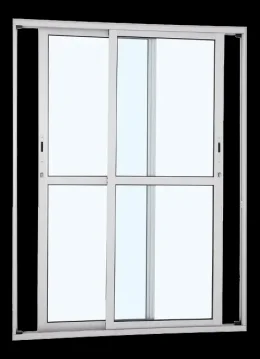 PORTAO BALCAO VITRO 210X120 VIDROLISO BRANCA (ALUAN)