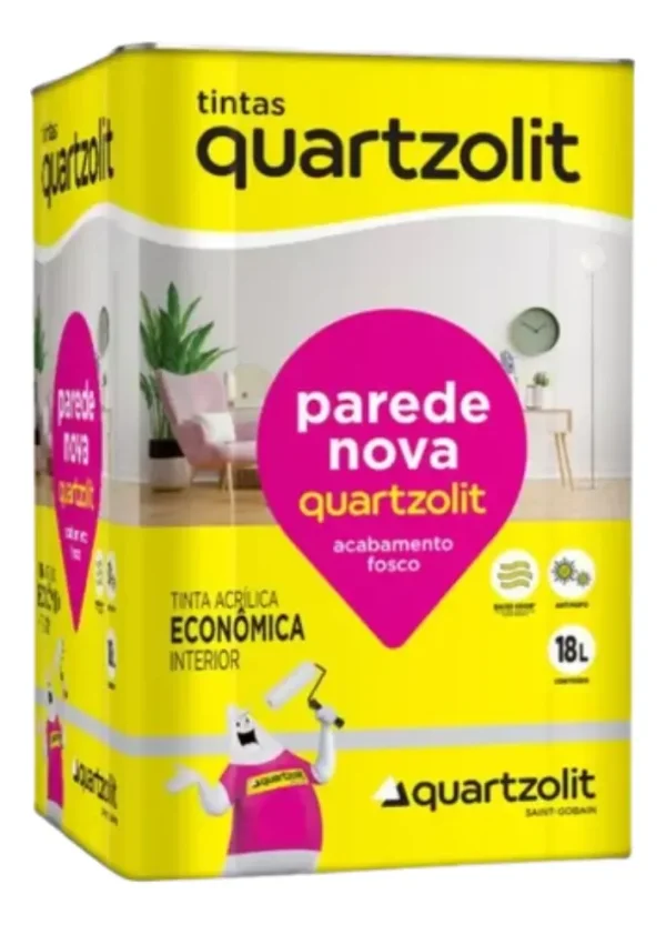 TINTA ACRILICA PAREDE NOVA  INTERNA  18 LITROS  (QUARTIZOLIT)