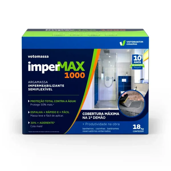 IMPERMAX  ARGAMASSA POLIMERICA SEMI FLEXIVEL IMPERMEABILIZANTE BICOMPONETE (VOTORAM)