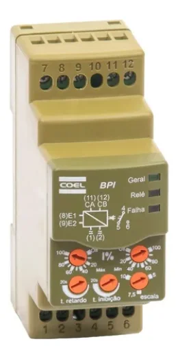 Rele  Monitor de Corrente Bpi Monof 24a240vcc/vca 5-10 Icc/ica - Bpiw 181091159