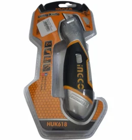 Estilete Trapezoidal Industrial Ingco e Huk618