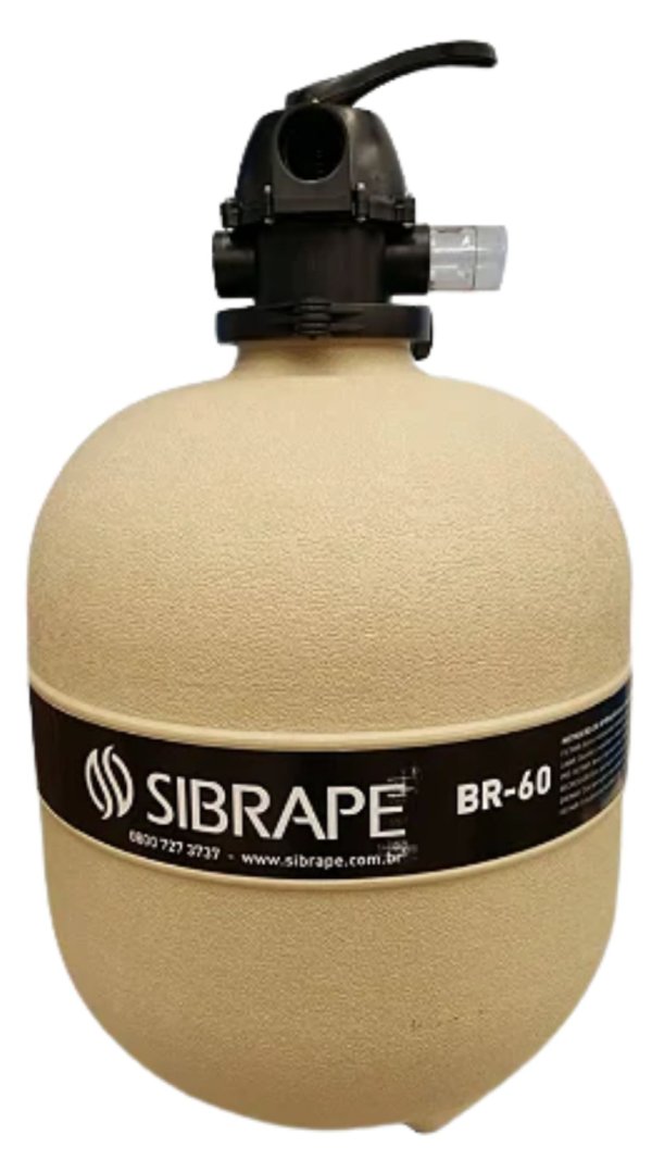 FILTRO BR60 C/ VALVULA S/MOTOBOMBA SIBRAPE