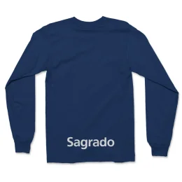 CAMISETA ML PV AZUL  SAGRADO