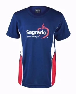 CAMISETA OVALADA AZUL MAR