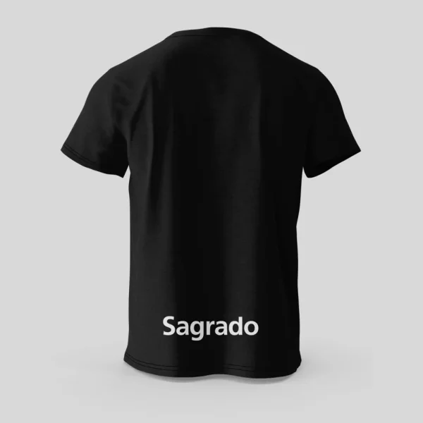 CAMISETA M/C PRETA  SAGRADO ( ENSINO MEDIO )