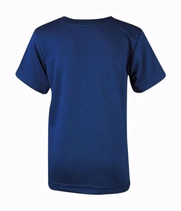 CAMISETA OVALADA AZUL MAR