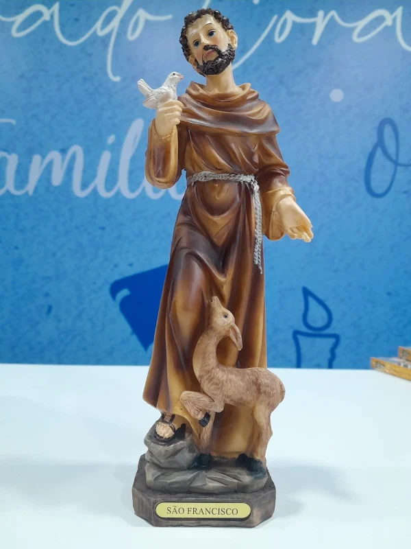 IMAGEM SAO FRANCISCO DE ASSIS 20CM DE ALTURA