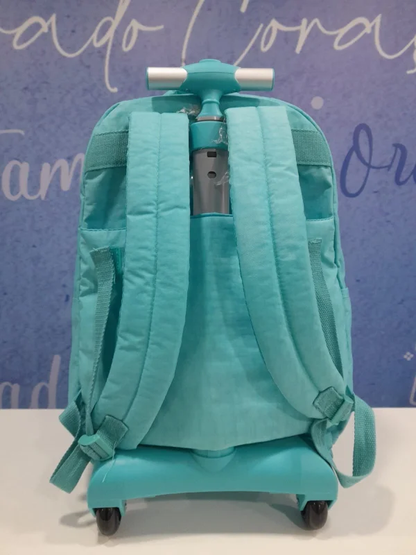 MOCHILA LAPTOP TURQUESA.
