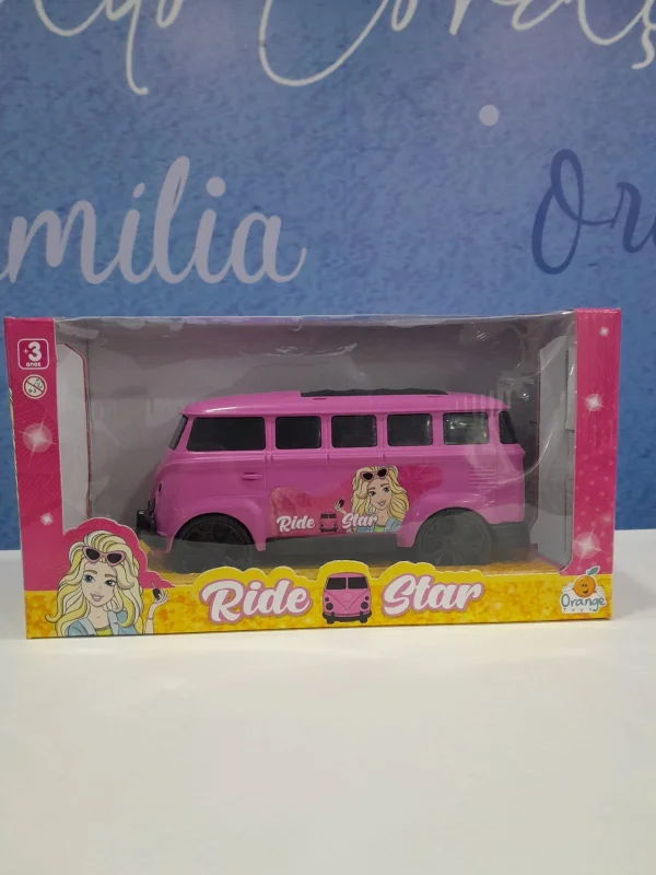CARRO RIDE STAR ROSA 21CM R.