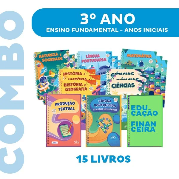 Combo Livros Didticos para o 3 ano